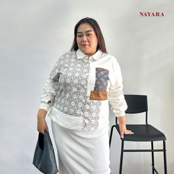 Nayara Blouse Batik Big size Jumbo Jiso